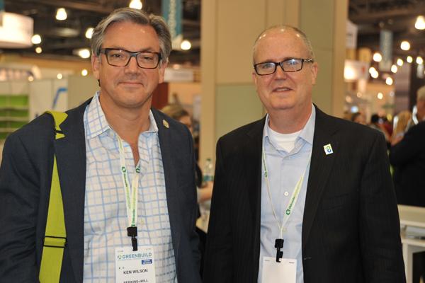 Ken Wilson with Perkins-Will and John Stephens of Shaw Contract
