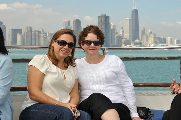 Leigh Wright and Laurie Lyza