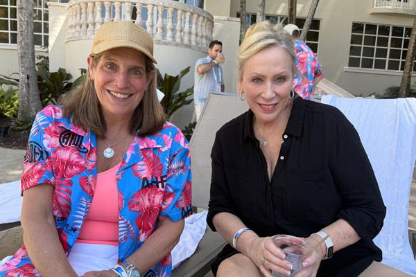 Kathy Cloud (M. Frank Higgins) and Cheryl Acierno (Acierno and Company) Floor Focus Women Trailblazers