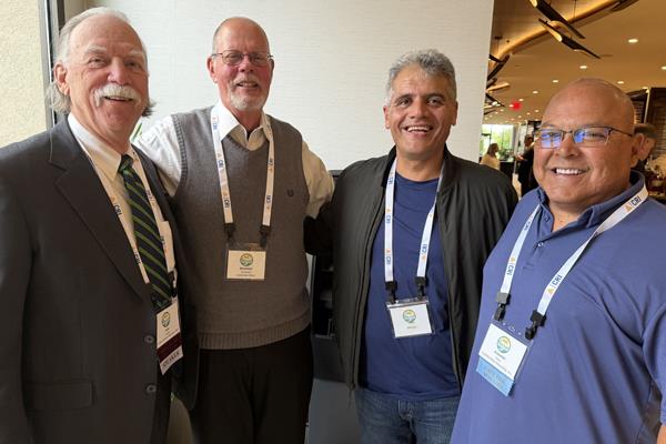 Dr Bob Peoples, Brendan McSheehy, Ali Mansur and Antonio Gama