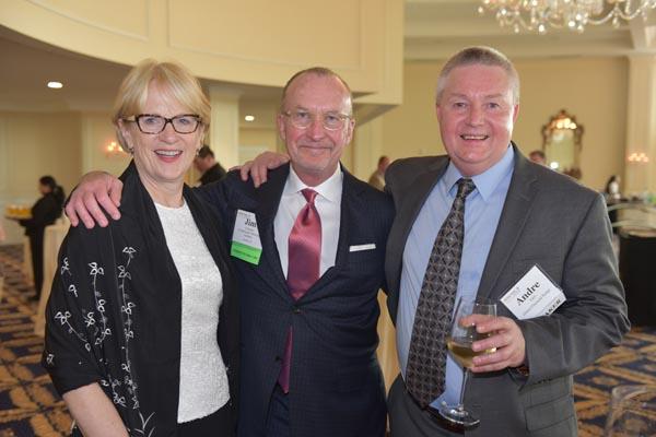 Jeanne Matson (Starnet), Jim Vanhauer (Commercial Flooring Systems) and Andre Gien (Global Financial Bridge)