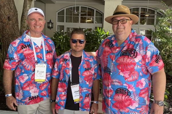 Pool Party Sponsors - David Price and Josh Gibson - AHF Products and Bob Dalton - Ardex