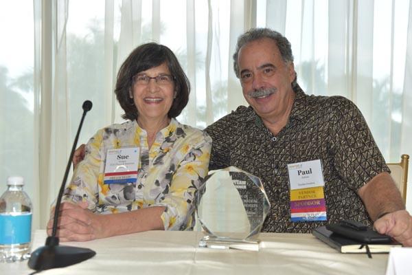 Sue Hedges (CCA Floors & Interiors) and Paul Juliano (Tandus Centiva)
