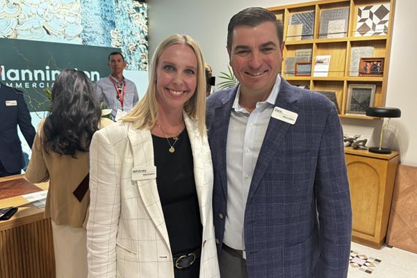Whitney LeGate and Zack Zehner with Mannington
