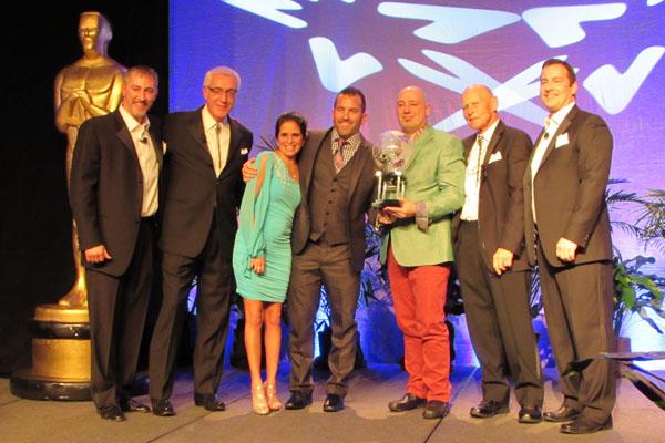 CarpetsPlus COLORTILE Retailer of the Year: (L-R) Ryan Dunn, Alliance Flooring's co-COO & VP Sales; Ron Dunn, co-CEO;Cindy Maddy, Interior Designer, 3 Kings CarpetsPlus COLORTILE, Ft. Waye, IN; Jeremy Wirges, co-owner, 3 Kings; Todd Ramsey, co-owner, 3 Kings, Jon Logue, co-CEO; Kevin Logue co-COO & VP Marketing.