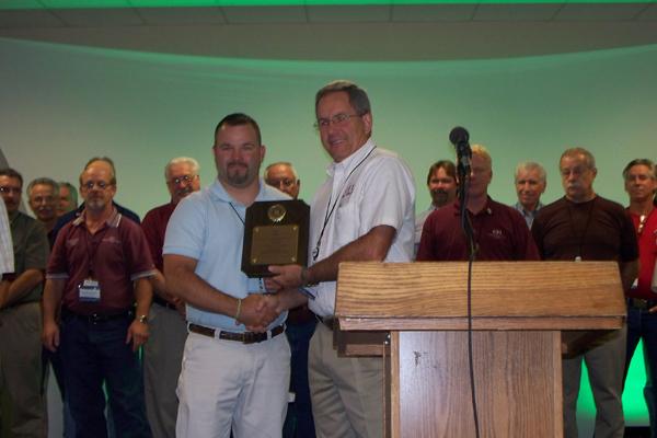 Andrew Smith receiving the Gress Award