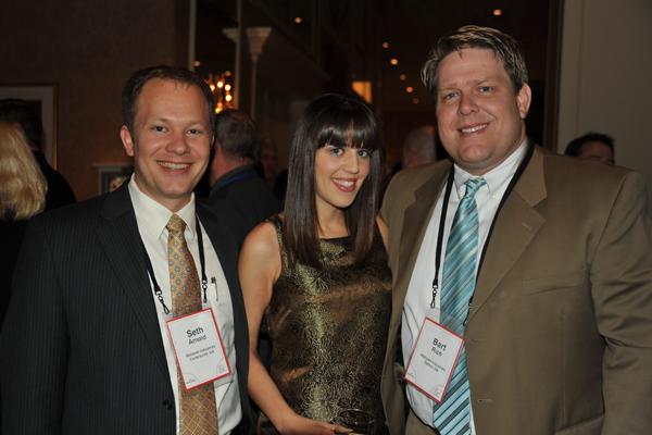Seth Arnold with Rachel Withers and Bart Richael