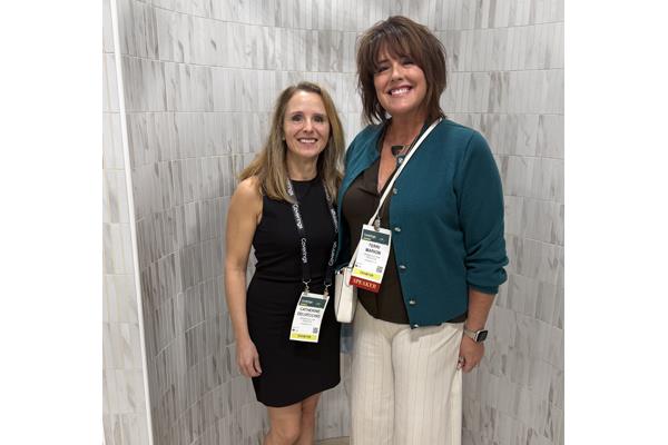Catherine del Vecchio and Terri Marion of Crossville/AHF Products