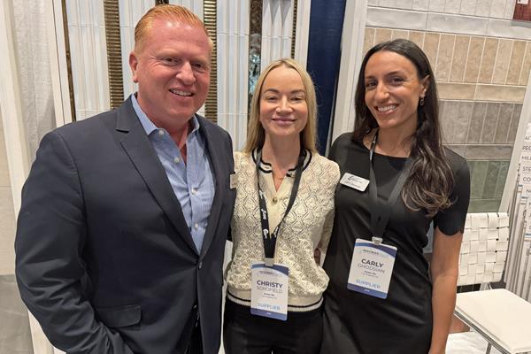 Shawn Ghodsian, Christy Schofield and Carly Ghodsian with Emser