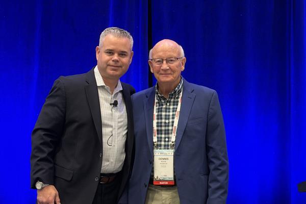 Brian Green, Chief Sales & Marketing Officer of UCX and Dennis Mohn - Triforest Flooring