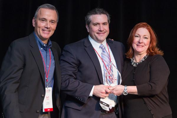 Supplier of the Year - Geoff Gordon (FUSE), Mark Bischoff (Tarkett), Kris Keller (FUSE)