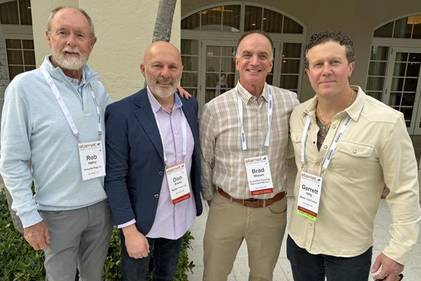 Rob Hailey (Howards Rug Co), Don Brietic (Beatty Floors), Brad Weaver (Diversified Flooring Services) and Garrett Ulfigg (Master Craft Floors)
