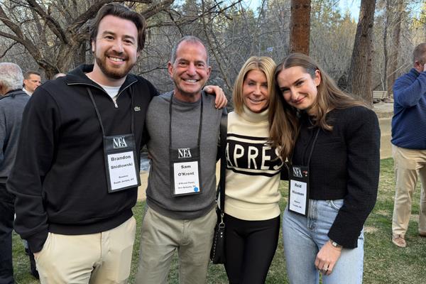 Sam and Margie O'Krent of O'Krent Floors with Roomvo's Brandon Shidlowski and Reid Waxman