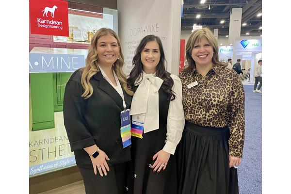 Karndean's Samantha Thomas, Julie Thomas and Kathy Linden