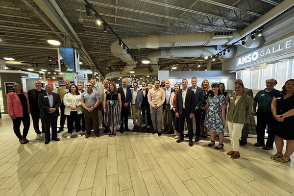 Showroom reset event attendees