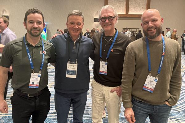 Jeremy Balderston, Geoff Gordon, Jacob Bisschop and Tim Oomen