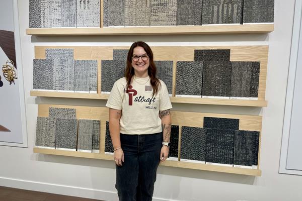 Erin Helm's design of Patcraft's Modern Finds won Neocon Gold in the carpet category