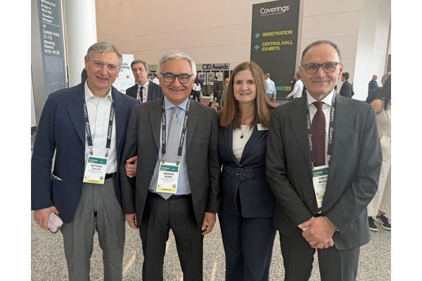 Antonio Tullia and Andrea Serri of Ceramics Of Italy with Jenn Hoff with Taffy Events