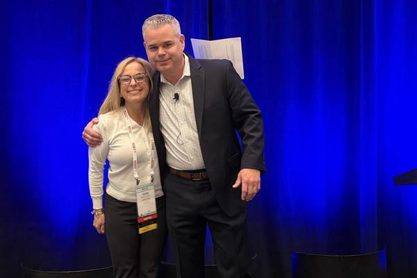 Dori Blitzstein with Roesel-Heck Company and Brian Green