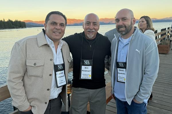 Emser's Brian Ghodsian with RC Wiley's Eric Mondragon and Steve Hendricks