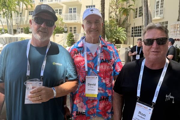 David Price (AHF Products) and Ron Hudson (Hudson Everly Commercial Flooring)