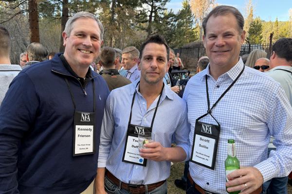 The Dixie Group's Kennedy Frierson and Scott Sollie with Todd Duffy of Molyneaux Home