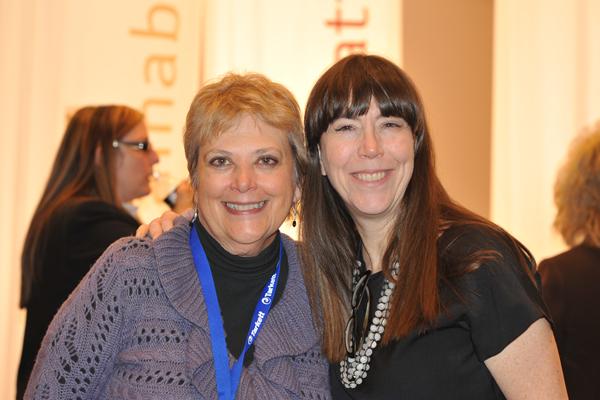 Kaye Gosline/Sharon Foliard at Tarkett's showroom