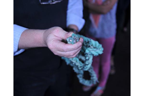 Lead weighted rope must be separated from recycled nylon fish nets