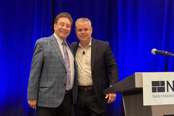 Brian Green presented John Sher a lifetime achievement award